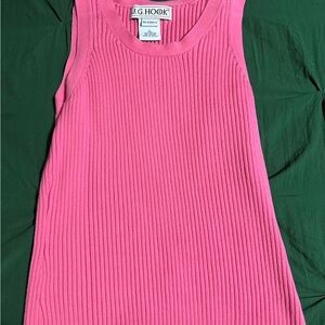 J.G. Hook Pink Ribbed Tank Top